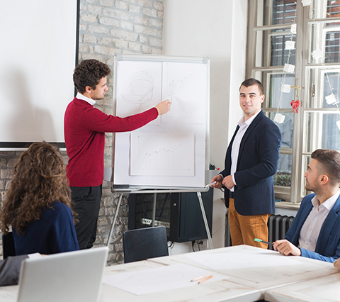 All professionals in our architecture studio are highly qualified Architect at meeting in architecture studio